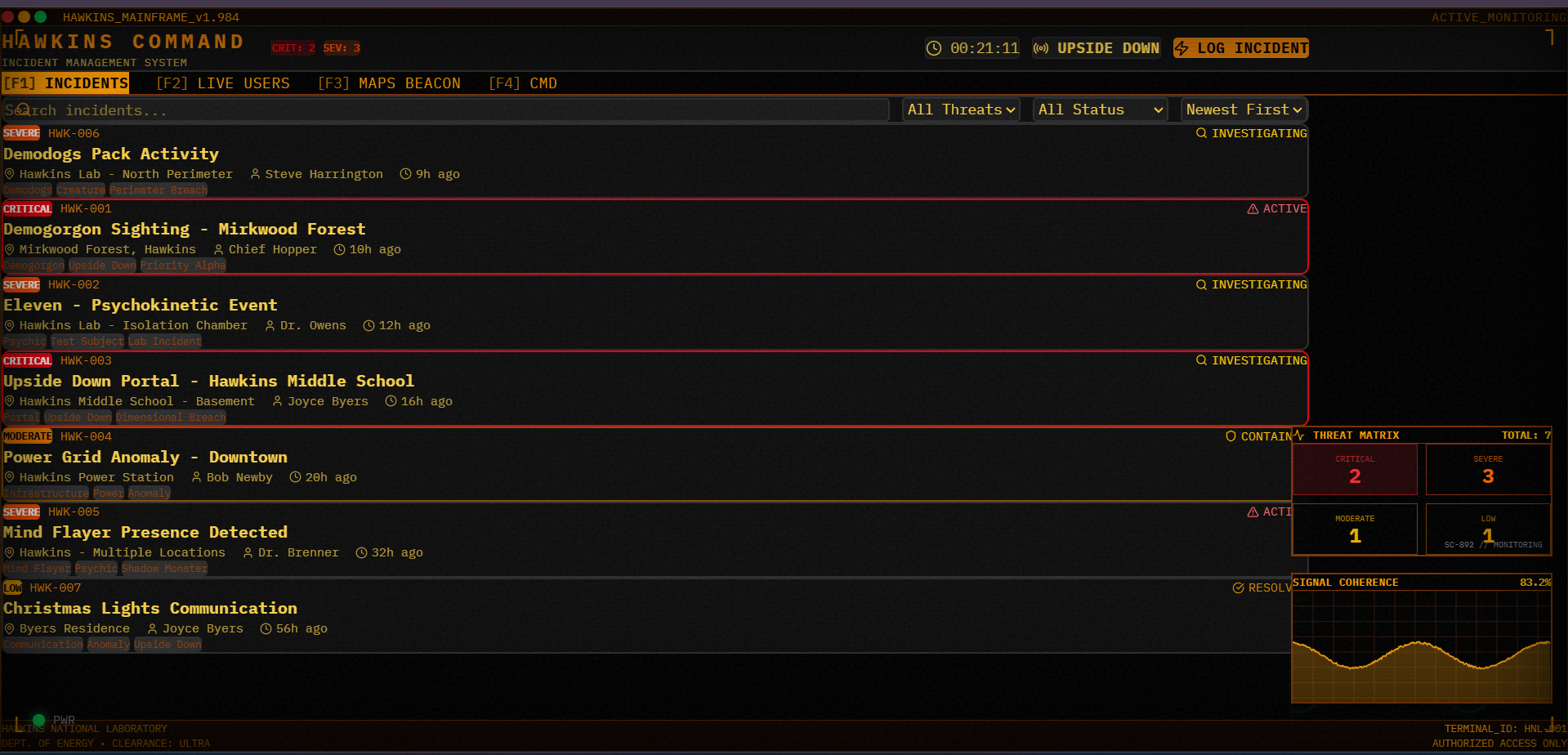 Montauk Console Interface