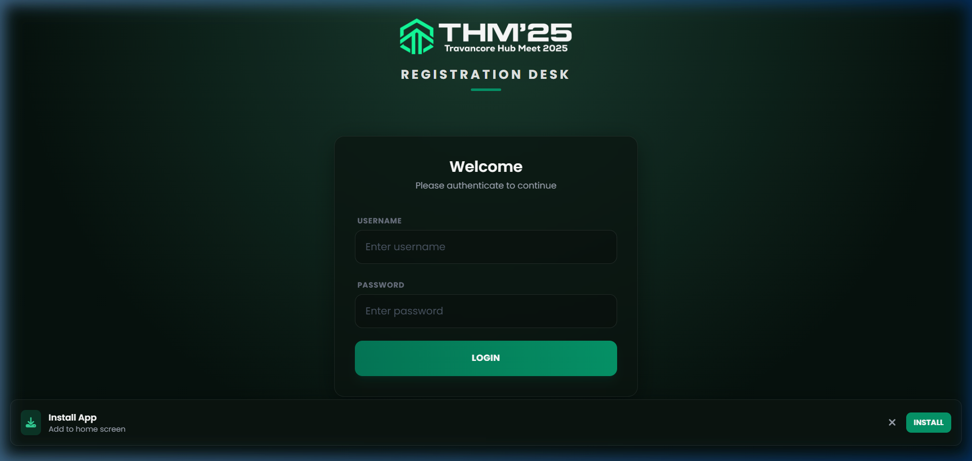 IEEE Travancore Hub Meet (THM) Ticketing System